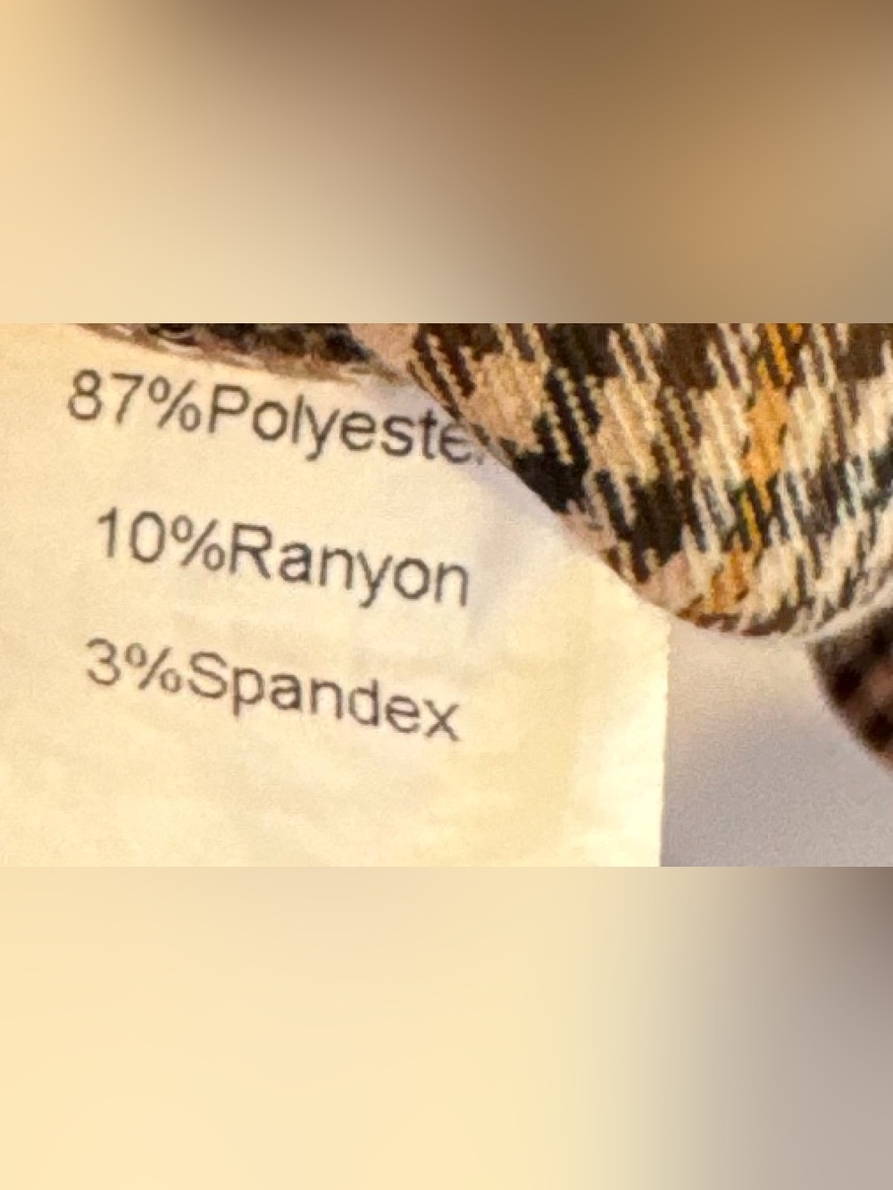 Women’s Princess Polly Plaid button down Shirt Jacket in Tan, Black mustard Sz 0 - Picture 3 of 4